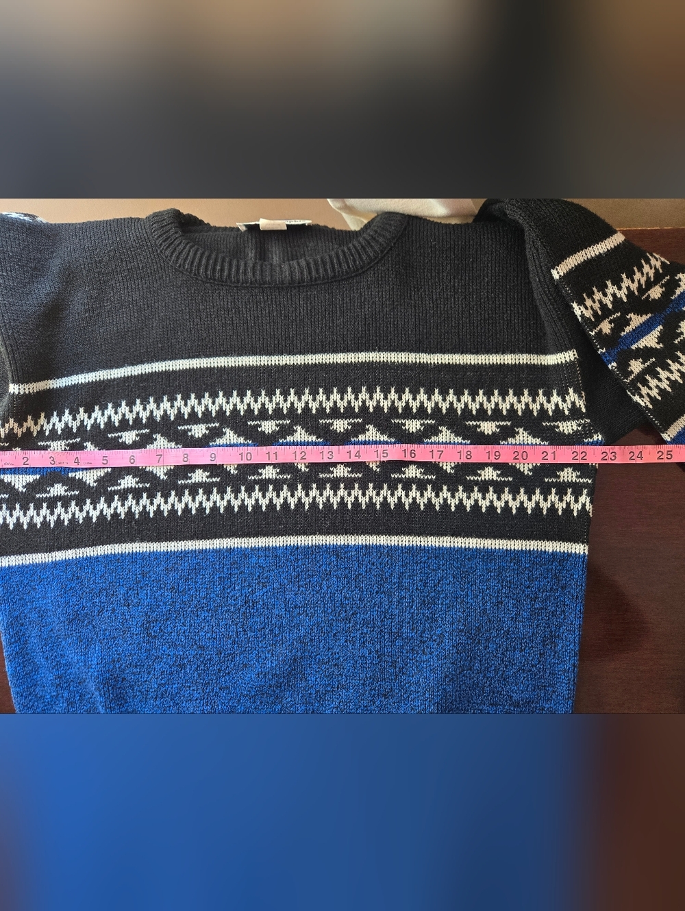 Vintage 80s Sweater Graphix Geometric Colorblock Knit Pullover Medium - Picture 3 of 10